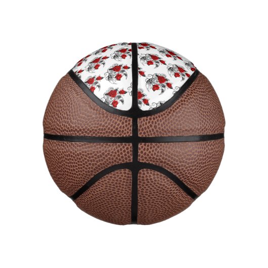 Mechanische Halve Maan met Rode Rozen Basketbal (Rechts)