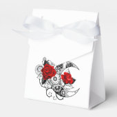 Mechanische Halve Maan met Rode Rozen Bedankdoosjes (Voorkant Zijde)