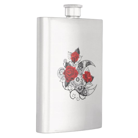 Mechanische Halve Maan met Rode Rozen Flacon (Rechts)