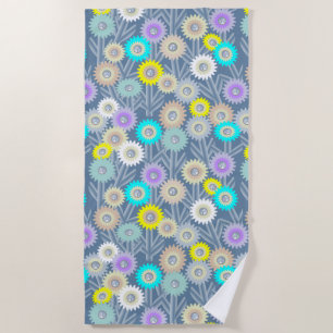 Mechanische handdoek met bloemen