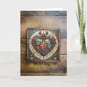 Mechanische Hart Anatomische Steampunk Serie Bedankkaart