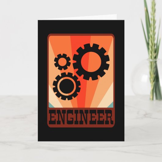 Mechanische ingenieur Funny Engineering Afstuderen Kaart (Voorkant)