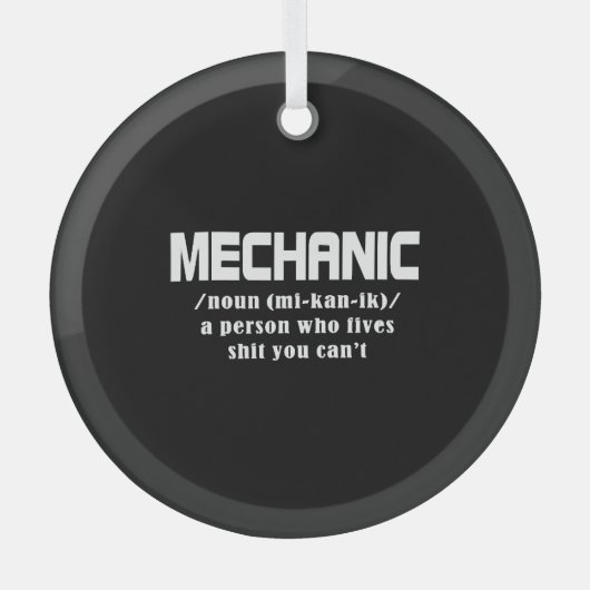 Mechanische kerst glas ornament (Voorkant)