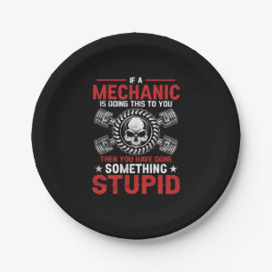 Mechanische kunst Een mechanisme doet Papieren Bordje