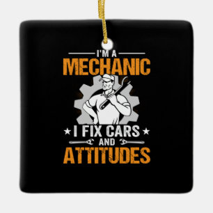 Mechanische kunst Ik ben een mechanisme I Fix Keramisch Ornament