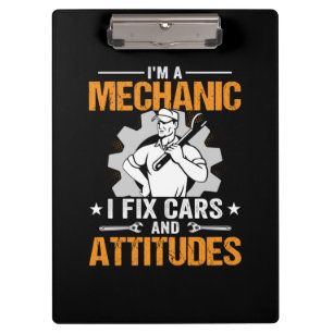 Mechanische kunst Ik ben een mechanisme I Fix Klembord
