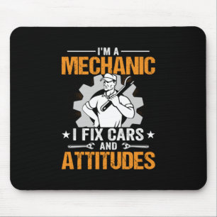Mechanische kunst Ik ben een mechanisme I Fix Muismat