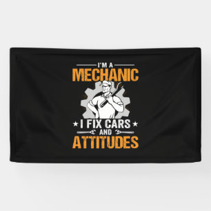 Mechanische kunst Ik ben een mechanisme I Fix Spandoek