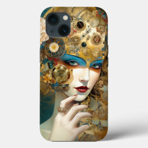 Mechanische Lady Robotic Fantasy Sci-Fi iPhone 13 Hoesje