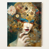 Mechanische Lady Robotic Fantasy Sci-Fi Planner (Achterkant)