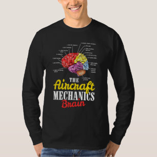 Mechanische luchtvaart van het vliegtuig t-shirt