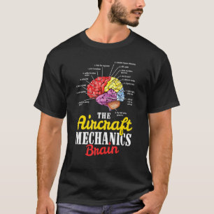 Mechanische luchtvaart van het vliegtuig t-shirt