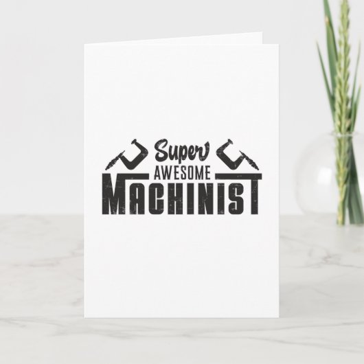 Mechanische Machine Machinist CNC Operator Grappig Kaart (Voorkant)