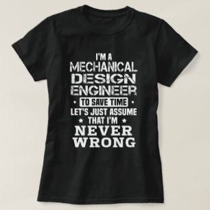 Mechanische ontwerper t-shirt
