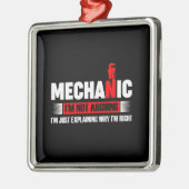 Mechanische overs | Mechanisch dat ik niet aanzoek Metalen Ornament (Links)