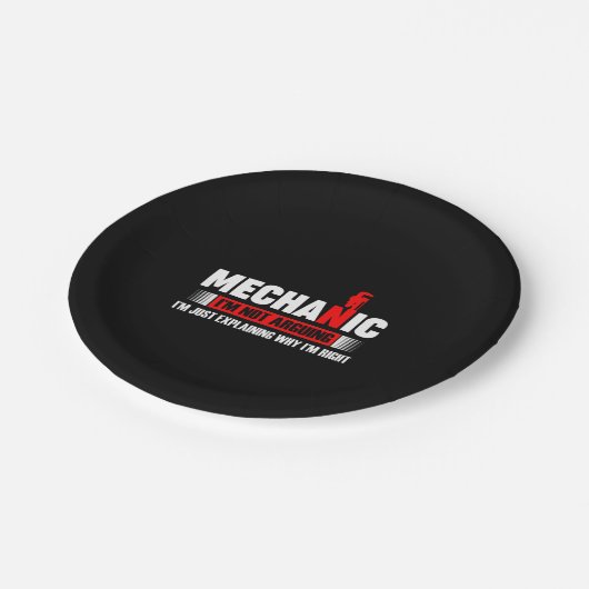 Mechanische overs | Mechanisch dat ik niet aanzoek Papieren Bordje (Gekanteld)