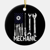 Mechanische overs | Vlag van de Mechanische Vereni Keramisch Ornament (Voorkant)