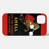 Mechanische paarden met Shell Oil Case-Mate iPhone Case (Achterkant (horizontaal))