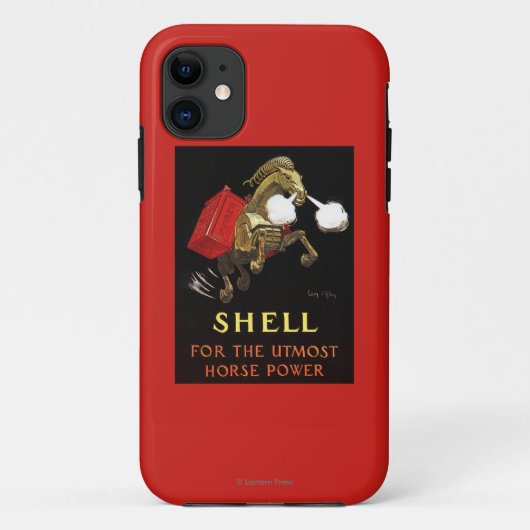 Mechanische paarden met Shell Oil Case-Mate iPhone Case (Achterkant)