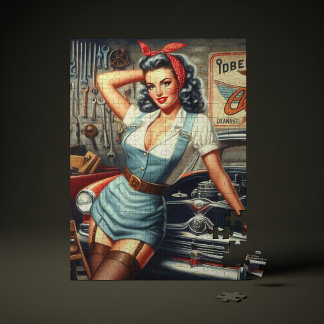 Mechanische Pin Up Legpuzzel