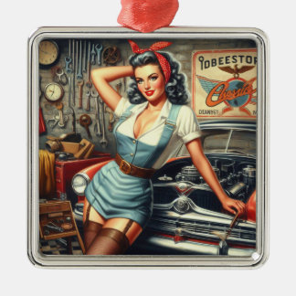 Mechanische Pin Up Metalen Ornament