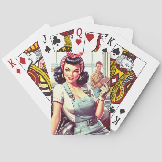  Mechanische Pin-up Pokerkaarten (Achterkant)