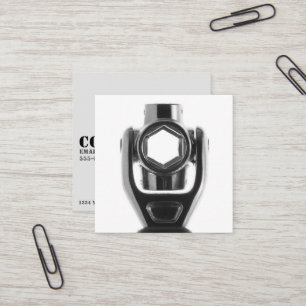Mechanische & Repair Square Socket WFrench Busines Vierkante Visitekaartje