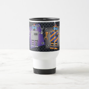 Mechanische Robot Cartoon Reisbeker