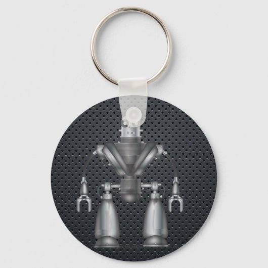 Mechanische Robot Cartoon Sleutelhanger (Voorkant)