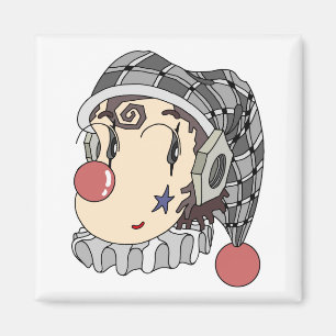 Mechanische "romantische clown" met een lieve glim magneet