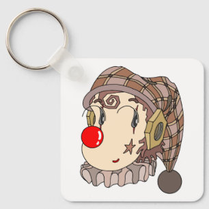 Mechanische "romantische clown" met een lieve glim sleutelhanger