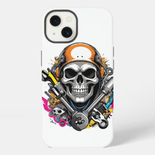 Mechanische schedel iPhone / iPad hoes 13 Hoesje