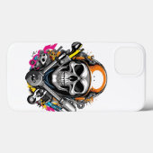 Mechanische SkulliPhone / iPad case (Achterkant (horizontaal))