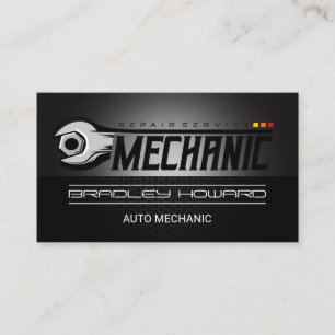 Mechanische Sleutel Auto Reparatie Visitekaartje