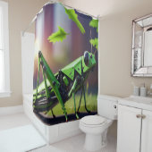 mechanische sprinkhaan douchegordijn (In situ)