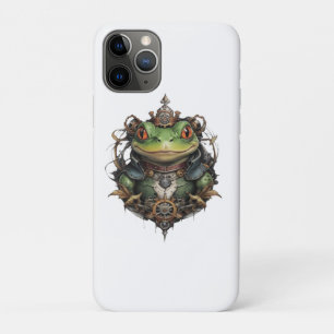 Mechanische sprong: de Steampunk groene kikker iPhone 11 Pro Hoesje