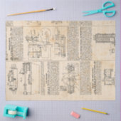 Mechanische Steampunk Design Series #1 Tissuepapier (Craft)