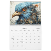 Mechanische Steampunk Stijl Kalender (Mar 2026)