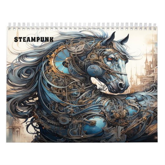 Mechanische Steampunk Stijl Kalender (Hoes)