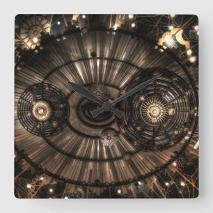 Mechanische Steampunk Zodiac Constellations Vierkante Klok