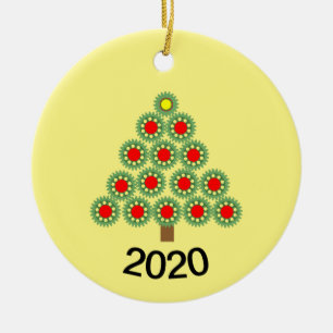 Mechanische Tandwiel Kerstboom Keramisch Ornament