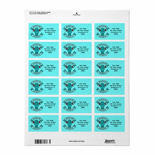 Mechanische technicus repareren met rode moersleut etiket (Full Sheet)