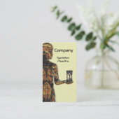 Mechanische tijd visitekaartje (Staand voorkant)