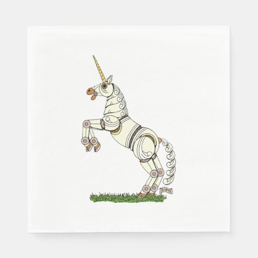 Mechanische Unicorn Servet (Voorkant)