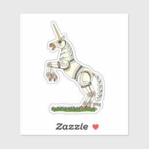 Mechanische Unicorn Sticker