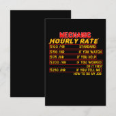 Mechanische uurfrequentie bedankkaart (Voorkant / Achterkant)