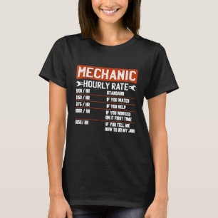Mechanische uurfrequentie voor klassieke mechanisc t-shirt