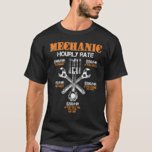 Mechanische uurlonen arbeidsdag t-shirt