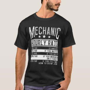 Mechanische 'Uurly Rate Skull Broke Funny Fixing T-shirt