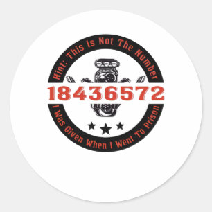 Mechanische V8 Motorventiel 8-cilindermotor Ronde Sticker